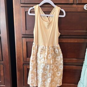 Charming Yellow Floral Kids Dress